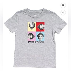 ELF Gray Short Sleeve Tee with Colorful Graphic